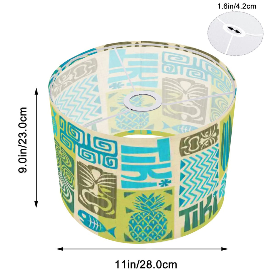 Kate McEnroe New York Tropical Tiki Polynesian Lamp Shade, Retro Mid Century Modern ExoticaLamp ShadesPgfahxTSZo