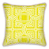 Kate McEnroe New York Versailles Geo Duck Feather Silk Pillow Silk Pillows