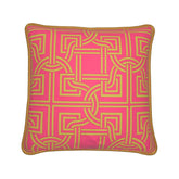 Kate McEnroe New York Versailles Geo Duck Feather Silk PillowSilk Pillows2340106