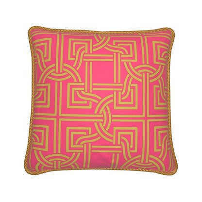 Kate McEnroe New York Versailles Geo Duck Feather Silk PillowSilk Pillows2340106
