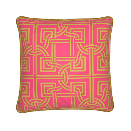 Kate McEnroe New York Versailles Geo Duck Feather Silk PillowSilk Pillows2340106