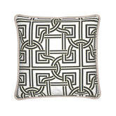 Kate McEnroe New York Versailles Geo Duck Feather Silk PillowSilk Pillows2340147