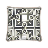 Kate McEnroe New York Versailles Geo Duck Feather Silk PillowSilk Pillows2340147