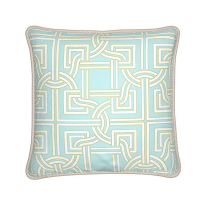 Kate McEnroe New York Versailles Geo Duck Feather Silk PillowSilk Pillows2340214