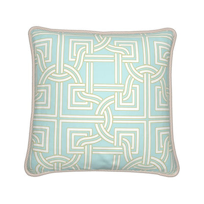 Kate McEnroe New York Versailles Geo Duck Feather Silk PillowSilk Pillows2340214