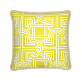 Kate McEnroe New York Versailles Geo Duck Feather Silk PillowSilk Pillows2340275