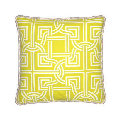 Kate McEnroe New York Versailles Geo Duck Feather Silk PillowSilk Pillows2340275