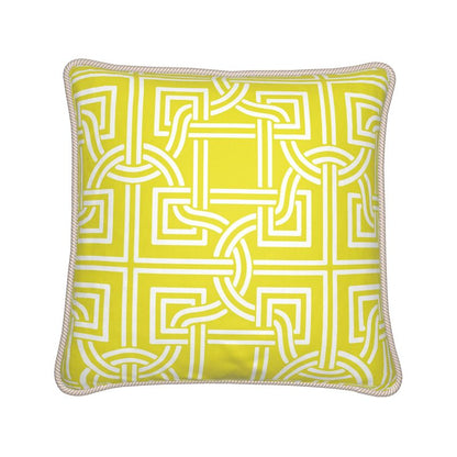 Kate McEnroe New York Versailles Geo Duck Feather Silk PillowSilk Pillows2340275