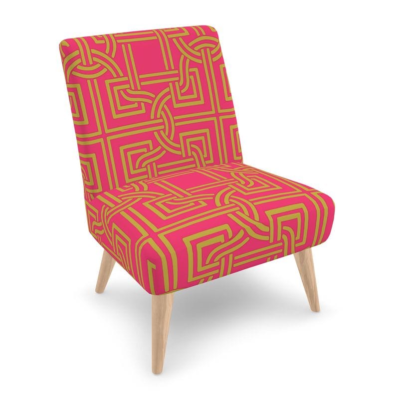 Kate McEnroe New York Versailles Geo Motif Accent Chair Accent Chairs 2340139