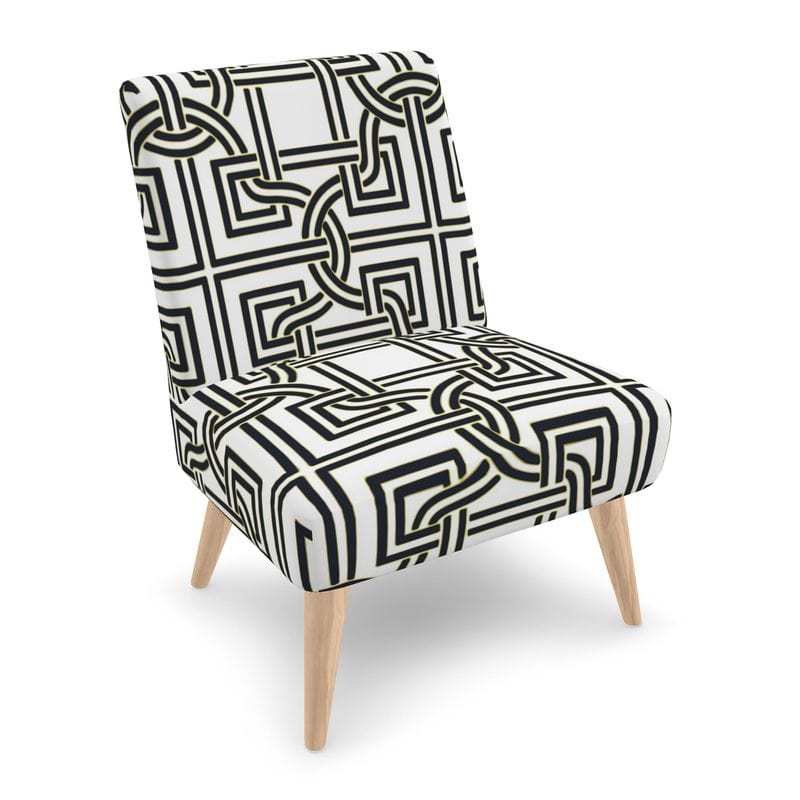 Kate McEnroe New York Versailles Geo Motif Accent Chair Accent Chairs 2340140