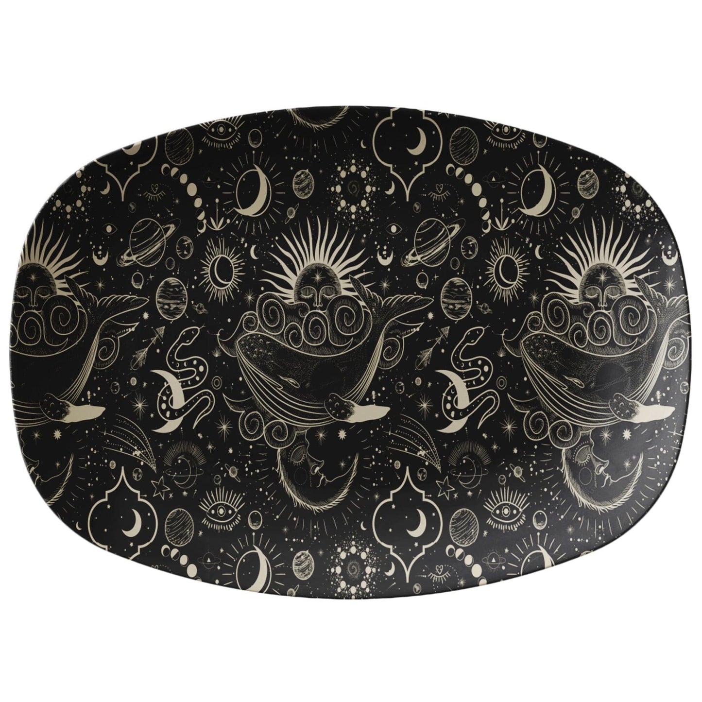 Kate McEnroe New York Vintage Celestial Moon Phases Platter Serving Platters 9727