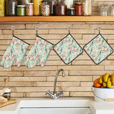 Kate McEnroe New York Vintage Chinoiserie Bird and Peony Mitts and Pot Holders SetOven Mitts & Pot Holder SetqlNQEw7dia