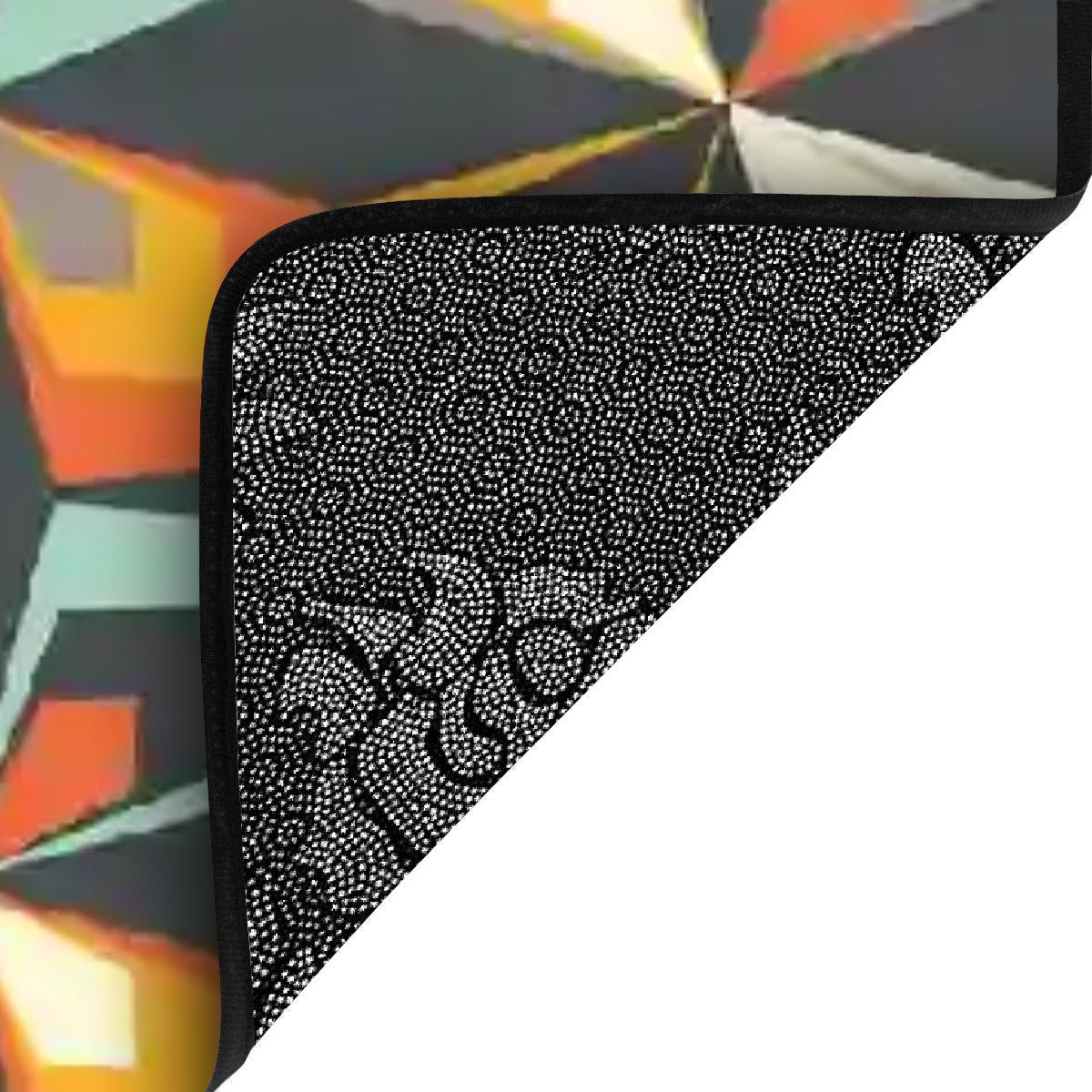 Kate McEnroe New York Vintage Geometric Abstract Floral Non - Slip Stair Tread, Mid Century Modern MatStair TreadsxHq6908qzk