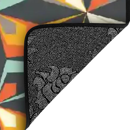 Kate McEnroe New York Vintage Geometric Abstract Floral Non - Slip Stair Tread, Mid Century Modern MatStair TreadsxHq6908qzk