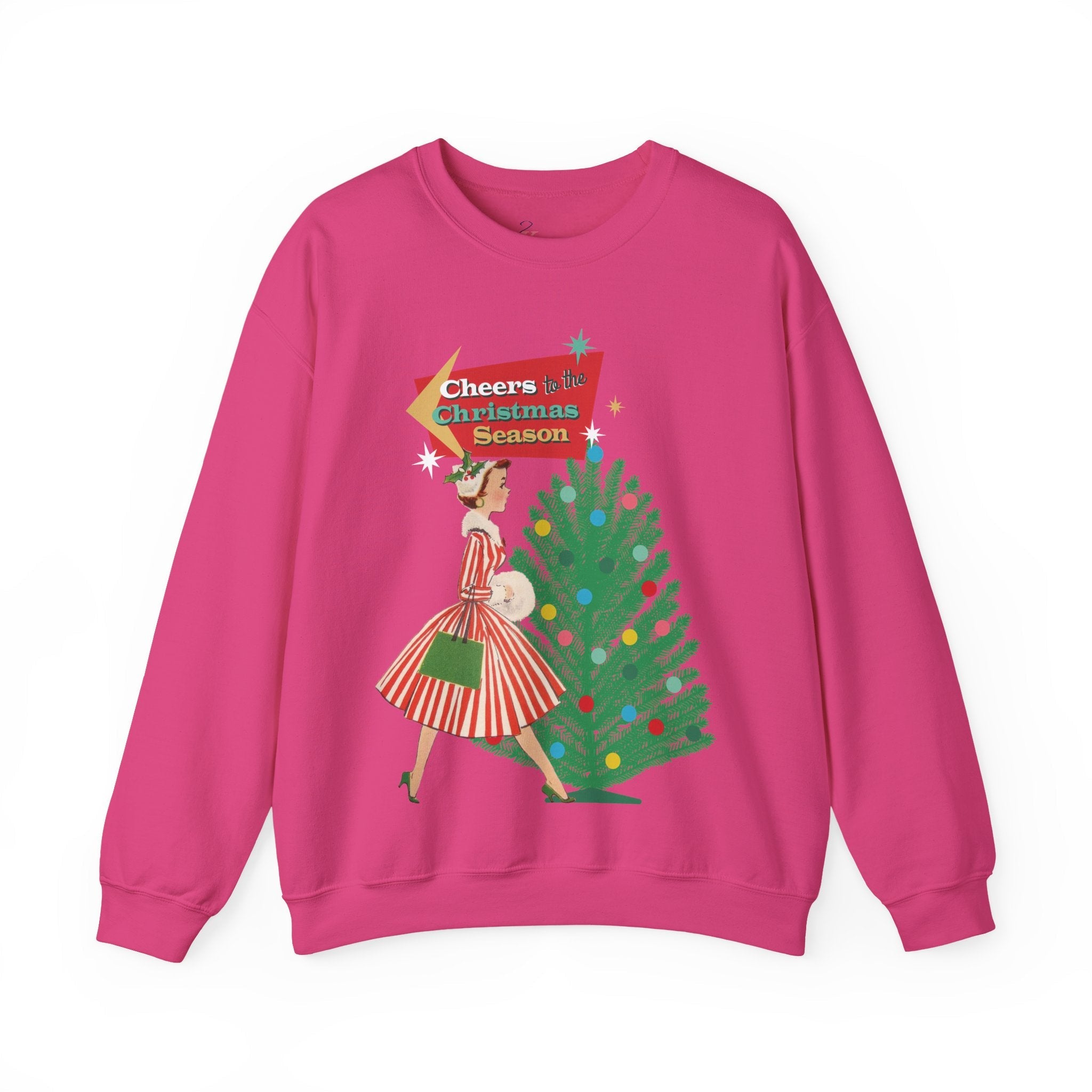 Kate McEnroe New York Vintage Holiday Cheer Sweatshirt, Retro 50s Kitsch Christmas PulloverSweatshirts22128913146188234807