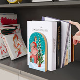 Kate McEnroe New York Vintage Kitsch Christmas Bookends 1950s Holiday Card Art RetroBookendsxE4r1L8Gt2