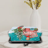 Kate McEnroe New York Vintage Kitsch Christmas Kisslock Purse Retro Holiday Coin PouchCoin PursesVI3LuEGFMx