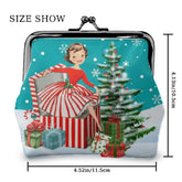 Kate McEnroe New York Vintage Kitsch Christmas Kisslock Purse Retro Holiday Coin PouchCoin PursesVI3LuEGFMx