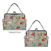 Kate McEnroe New York Vintage Kitsch Christmas Mid Century Modern 1950s Retro Kisslock BagCrossbody BagsD3194578