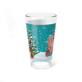 Kate McEnroe New York Vintage Kitsch Christmas Pint Glass Mid Century Holiday Retro Barware TumblerPint Glasses28712821538417902395