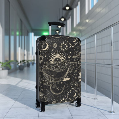 Kate McEnroe New York Vintage Moon Phases Luggage Set Suitcases Medium / Black 70068163601364778518