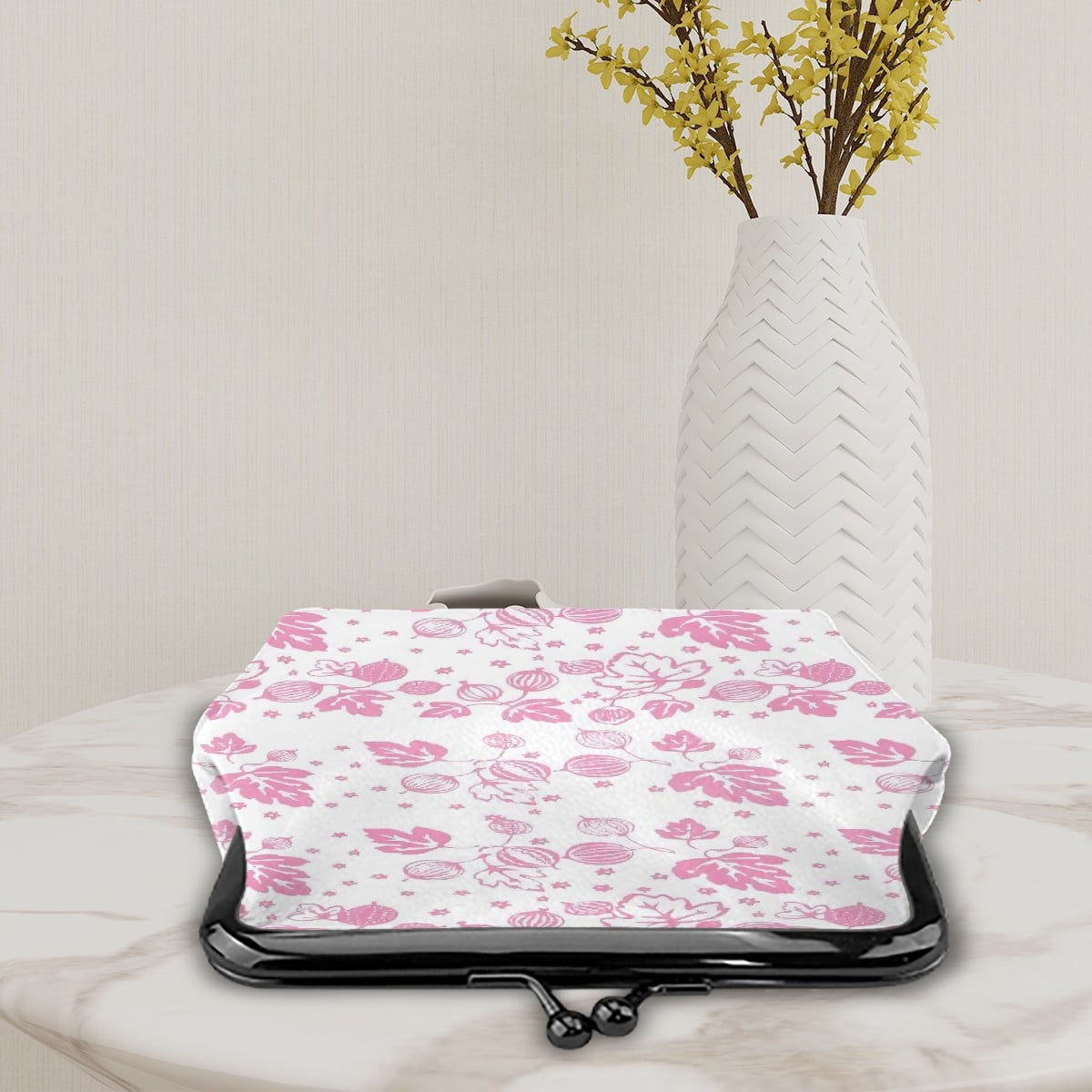 Kate McEnroe New York Vintage Pink Gooseberry Pyrex Inspired Kiss Lock Clasp Coin PurseCoin PursesyXg4gz8kNP