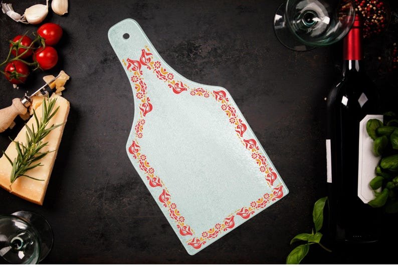 Kate McEnroe New York Vintage Pyrex Friendship Wine Bottle Shape Cutting Board, Mid Century Modern Kitchenware, Pyrex Lover GiftCutting BoardsPTG - WBT - CTB - 2