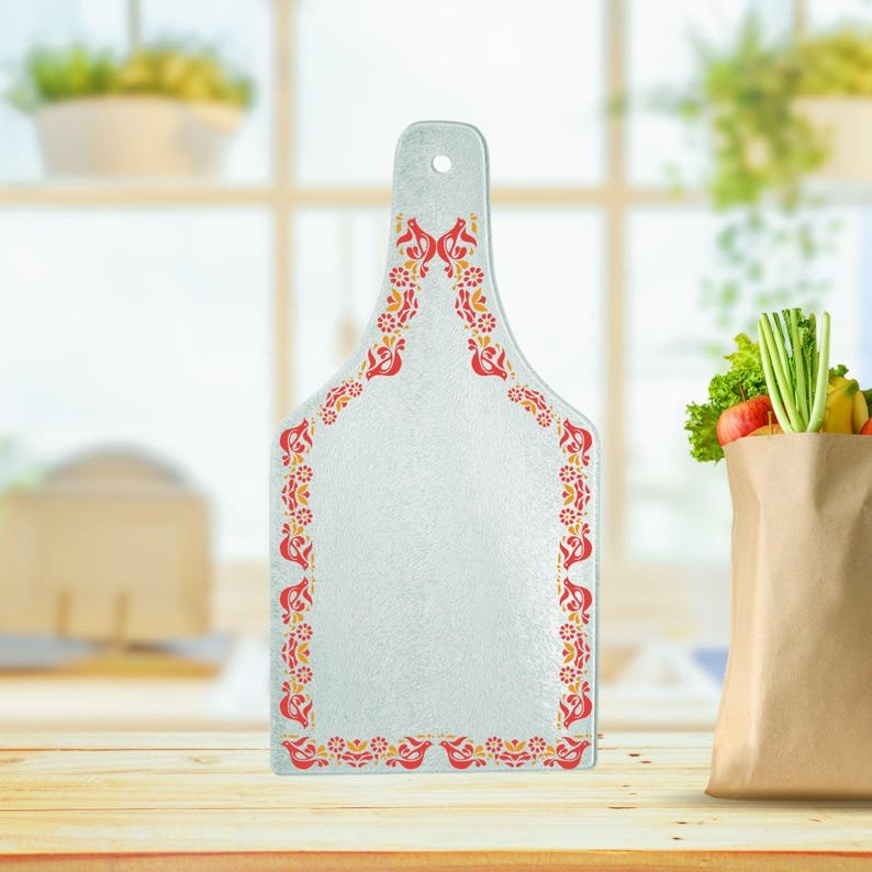 Kate McEnroe New York Vintage Pyrex Friendship Wine Bottle Shape Cutting Board, Mid Century Modern Kitchenware, Pyrex Lover GiftCutting BoardsPTG - WBT - CTB - 2