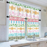 Kate McEnroe New York Vintage Pyrex Medley Kitchen Curtains, 3 Piece Tier and Valance SetValancesD3376707