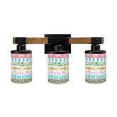 Kate McEnroe New York Vintage Pyrex Medley Vanity Light, Mid Century Modern Bathroom Fixture, Retro Kitchenware Accent LightingVanity Light FixturesMULiTlboWh