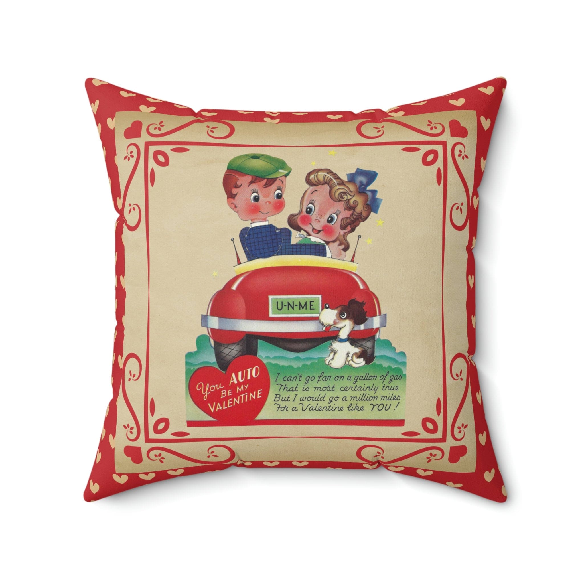 Kate McEnroe New York Vintage Retro Boy and Girl Valentine Throw Pillow CoverThrow Pillow Covers28842474745858246164