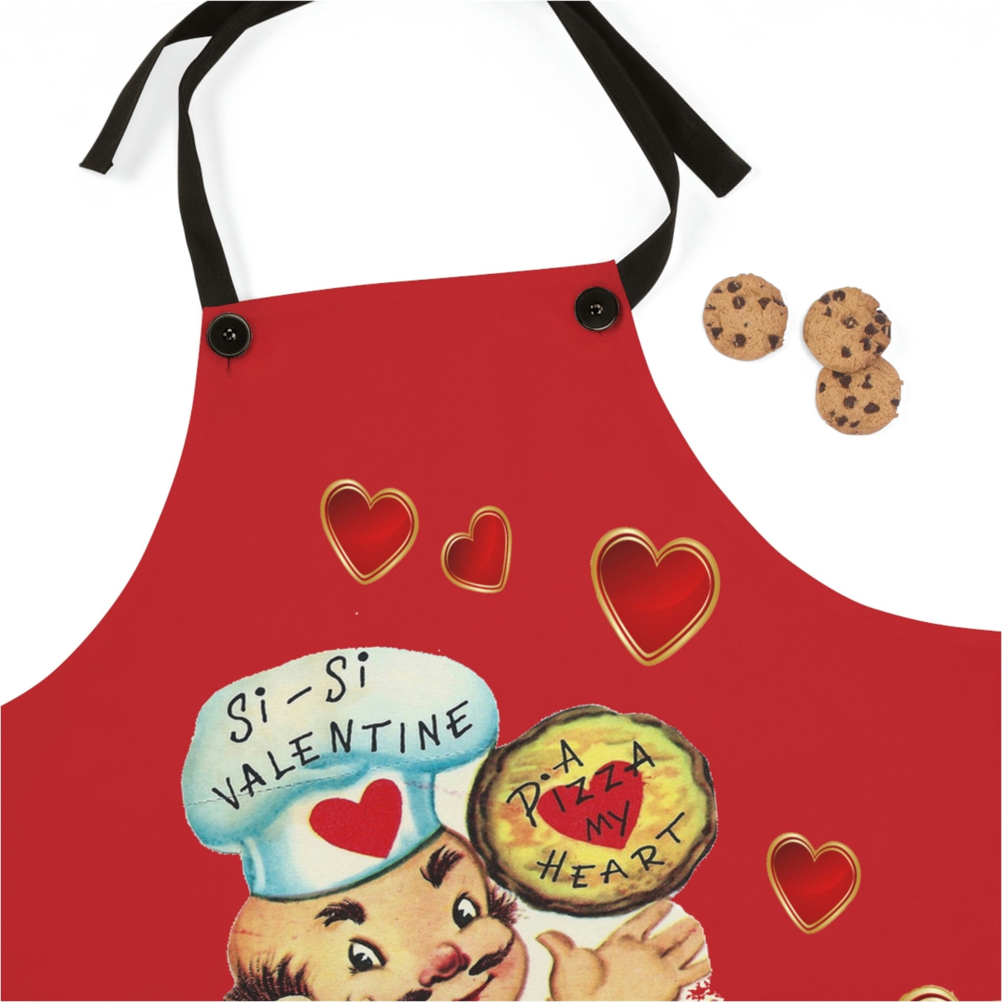 Kate McEnroe New York Vintage Retro Funny Valentine Kitsch ApronAprons15932530086712363354