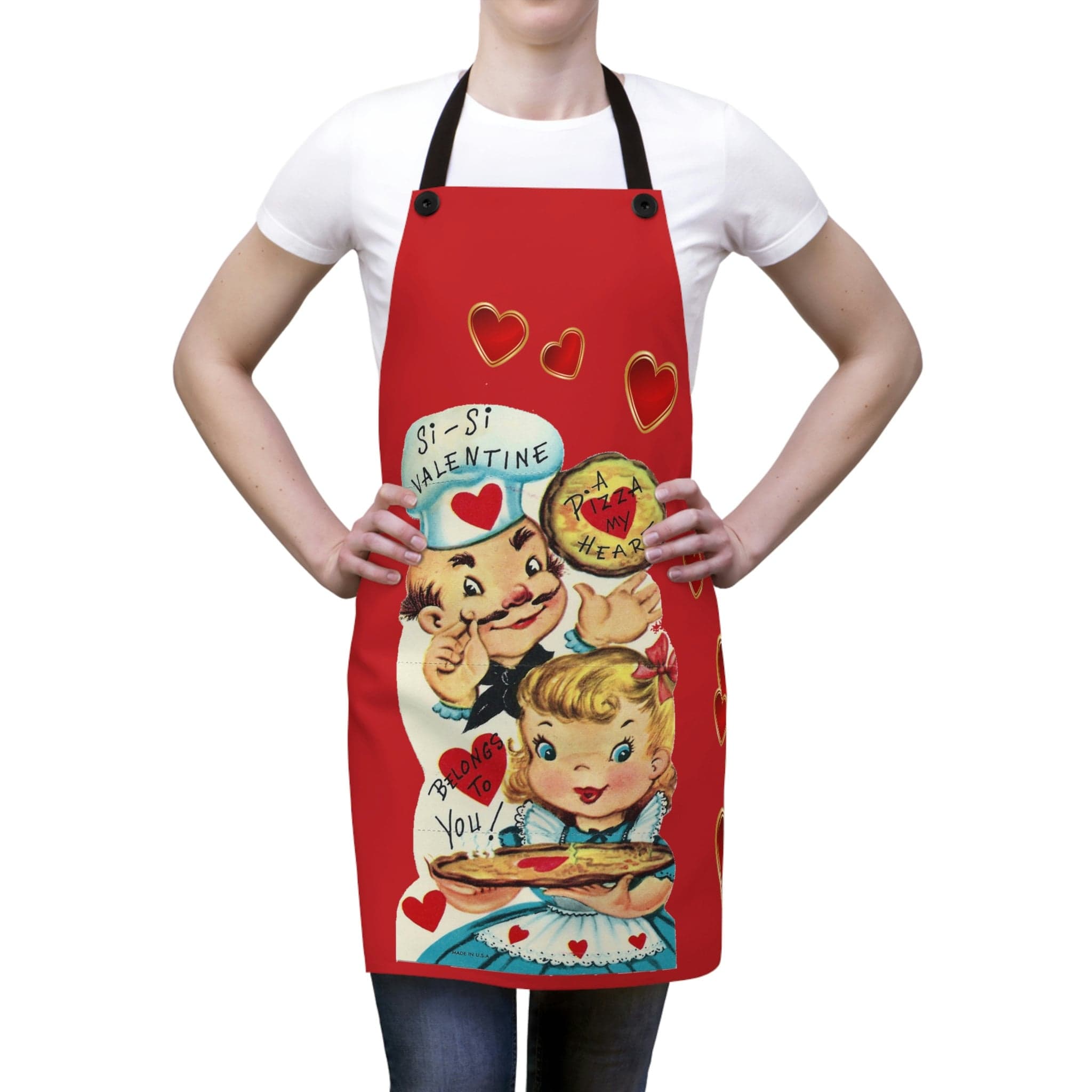 Kate McEnroe New York Vintage Retro Funny Valentine Kitsch ApronAprons15932530086712363354
