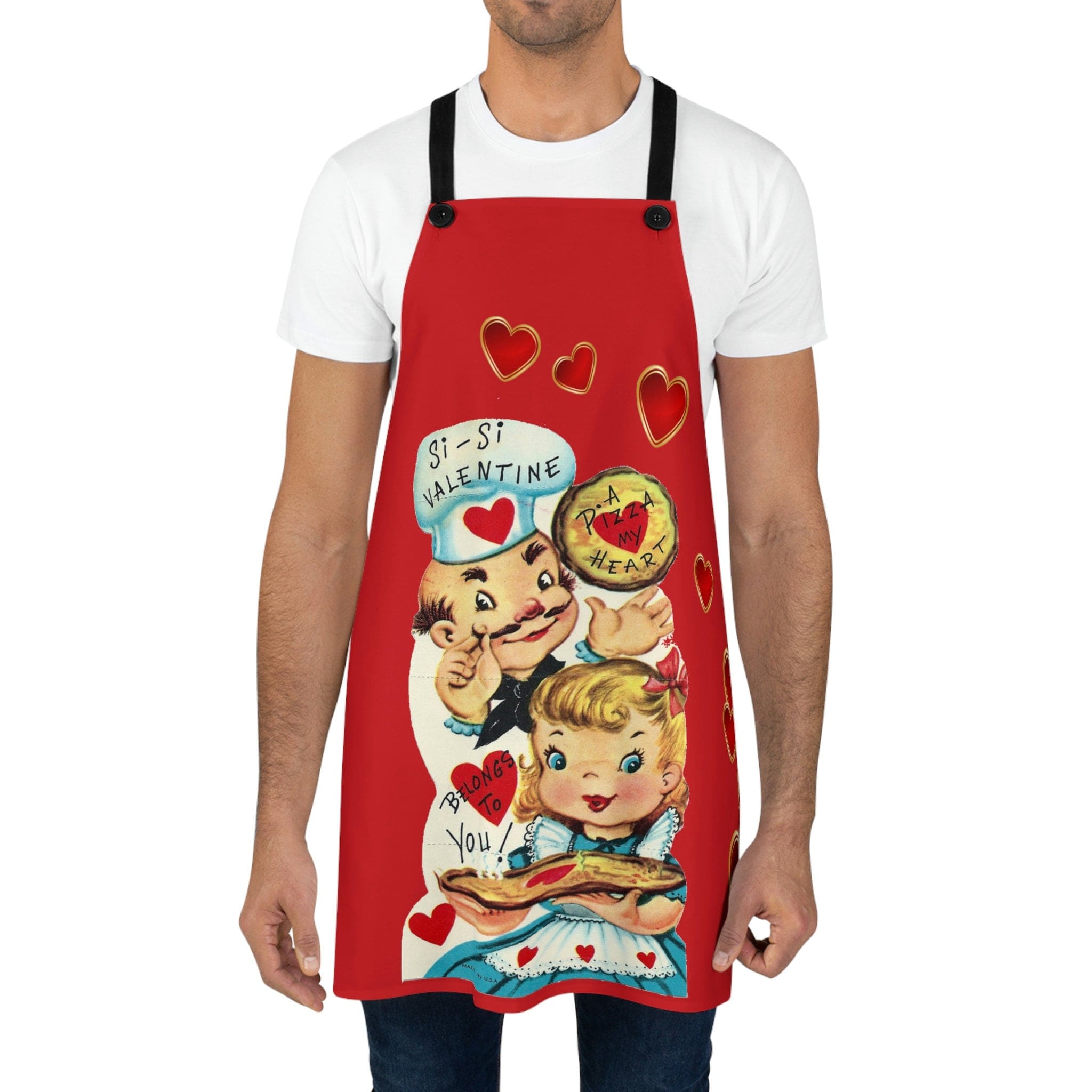 Kate McEnroe New York Vintage Retro Funny Valentine Kitsch ApronAprons15932530086712363354