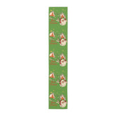Kate McEnroe New York Vintage Santa Scandinavian Christmas Village Table Runner, Retro Holiday DecorTable Runners