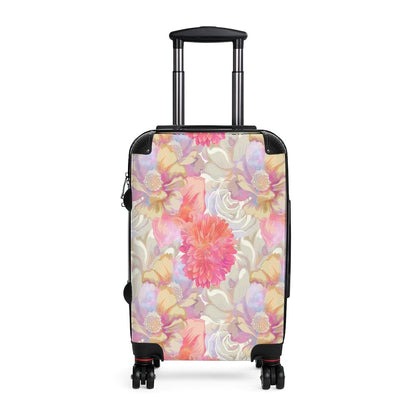 Kate McEnroe New York Watercolor Pastel Flowers Luggage Set Suitcases Small / Black 22644234801664985958