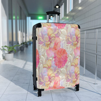 Kate McEnroe New York Watercolor Pastel Flowers Luggage SetSuitcases28479423032482560270