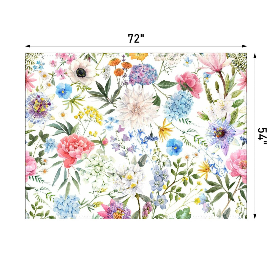 Kate McEnroe New York Watercolor Spring Florals Rectangular TableclothTablecloths111851