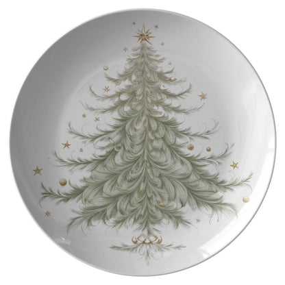 Kate McEnroe New York Whimsical Christmas Tree Dinner PlatePlatesP22 - WHY - TRE - 2S