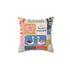 Kate McEnroe New York Whimsical Love Patchwork Throw Pillow, Cozy Affirmation Cushion Throw Pillows 14" × 14" 19502347075830268211
