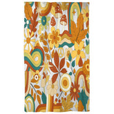 Kate McEnroe New York Window Curtains in 70s Groovy Hippie Retro Floral PrintWindow CurtainsCurtainBlackout - 50x84 - SinglePanel - 20220801014903449