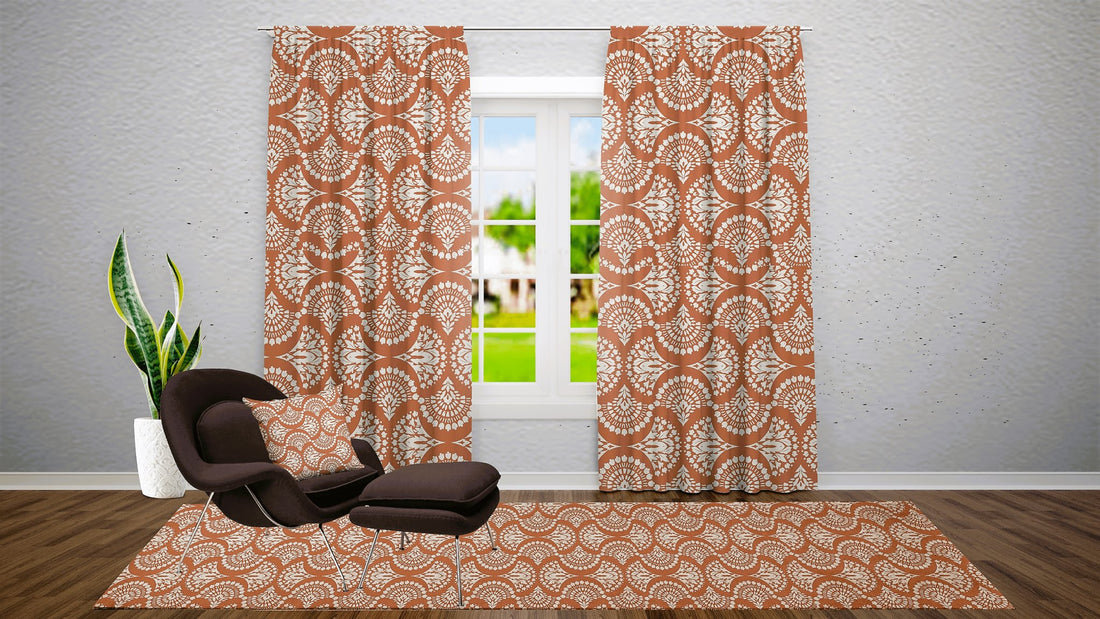 Kate McEnroe New York Window Curtains in Elegant Bohemian DamaskWindow CurtainsCurtainSheer - 50x84 - DoublePanel - 20220727181251492