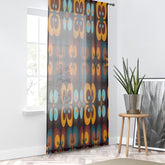 Kate McEnroe New York Window Curtains in Retro Geometric Groovy Mid Mod Daisy FloralWindow CurtainsCurtainSheer - 50x84 - DoublePanel - 20220823183633955