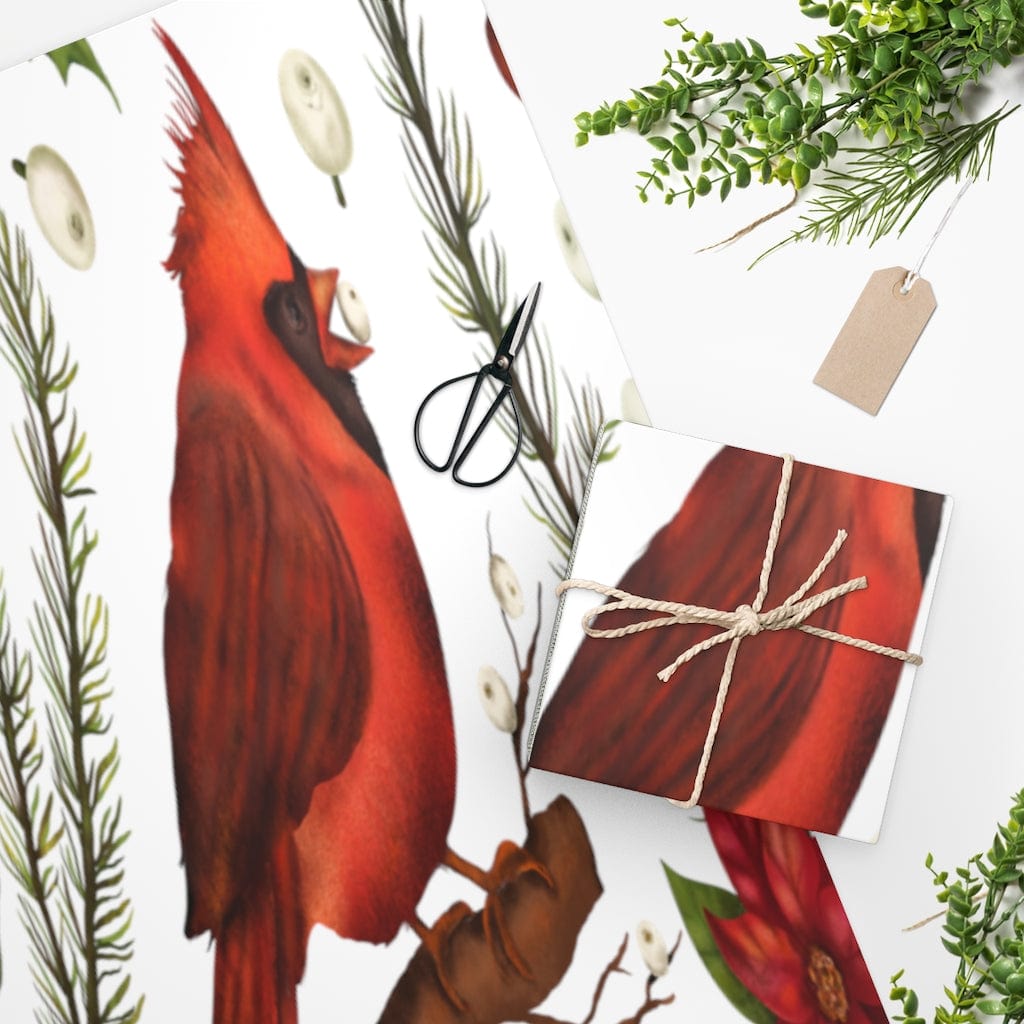 Kate McEnroe New York Wrapping Paper Roll With Northern Cardinal BirdWrapping Paper3549446029