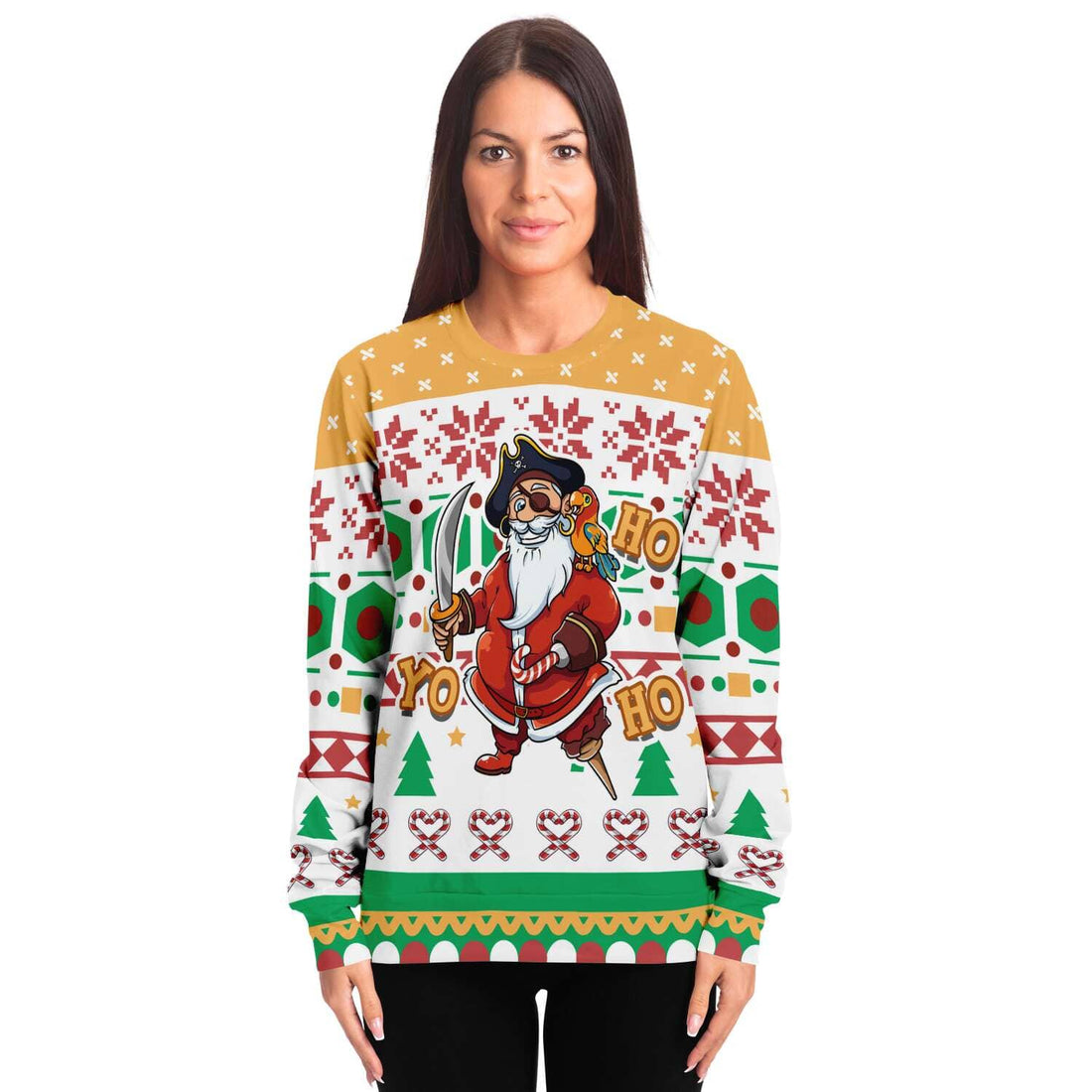 Kate McEnroe New York Yo Ho Ho Ugly Christmas SweatersSweatshirtSBSWF_D - 6649 - XS