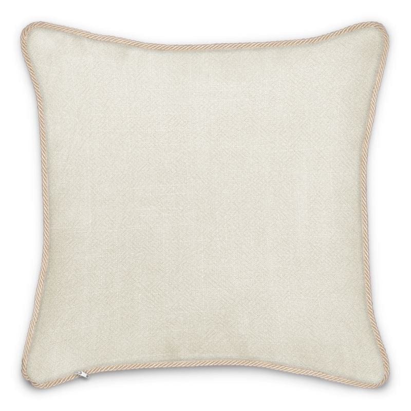 Kate McEnroe New York Yuga Tsuru Crane and Peony Silk Linen Pillow Silk Pillows