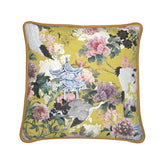 Kate McEnroe New York Yuga Tsuru Crane and Peony Silk PillowSilk Pillows2336675