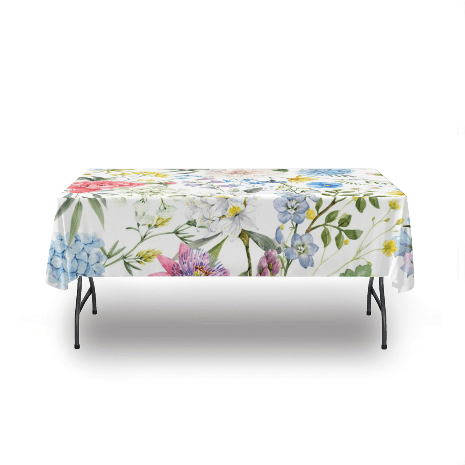 kate-mcenroe-nyc Watercolor Spring Florals Rectangular Tablecloth Tablecloths 54&quot; x 72&quot; 111851