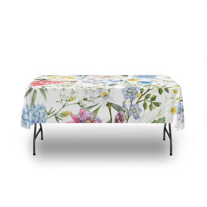 kate-mcenroe-nyc Watercolor Spring Florals Rectangular Tablecloth Tablecloths 54&quot; x 72&quot; 111851
