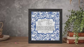 Personalized Chinoiserie Custom Family Recipe Keepsake Framed Wall Art